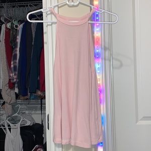 Baby pink halter top, size small.
